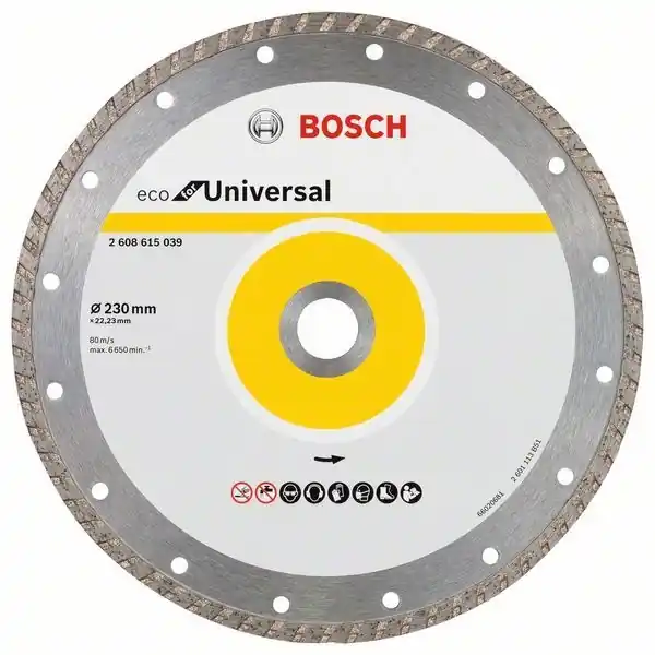 BOSCH TARCZA DIAMENTOWA 230MM ECO FOR UNIVERSAL TURBO DO CIĘCIA BETONU, CEGŁY, KLINKIERU Nowość