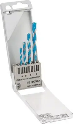 Zestaw wierteł wielozadaniowych do drewna, metalu, betonu MULTICONSTRUCTION Bosch 4 sztuki CYL-9 Premium