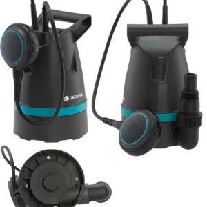 Pompa zanurzeniowa elektryczna z pływakiem do wody Gardena o mocy 400 W wydajność 8600l/h 9001-29 Wyprzedaż
