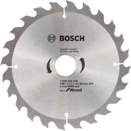 Tarcza pilarska do drewna ECO FOR WOOD Bosch 190x30 mm 24 zęby Taniej