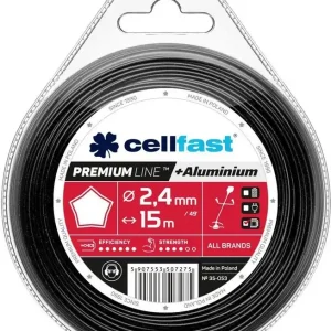 Żyłka tnąca do kosy gwiazdka PREMIUM LINE Cellfast 2,4 mm x 15 m 35-053 Nowość