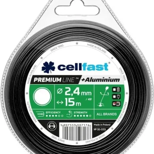 Hit cenowy Żyłka tnąca do kosy okrągła PREMIUM LINE Cellfast 2,4 mm x 15 m 35-033