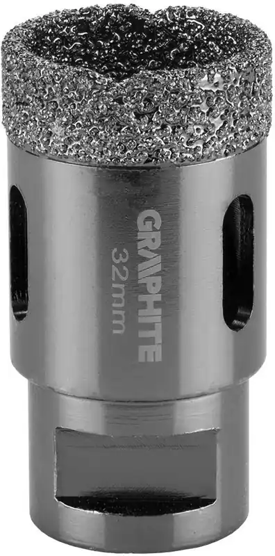 Otwornica diamentowa do kamienia, gresu, płytek, szkła, asfaltu, cegły i betonu 32 mm Graphite 55H309 Sprawdź teraz