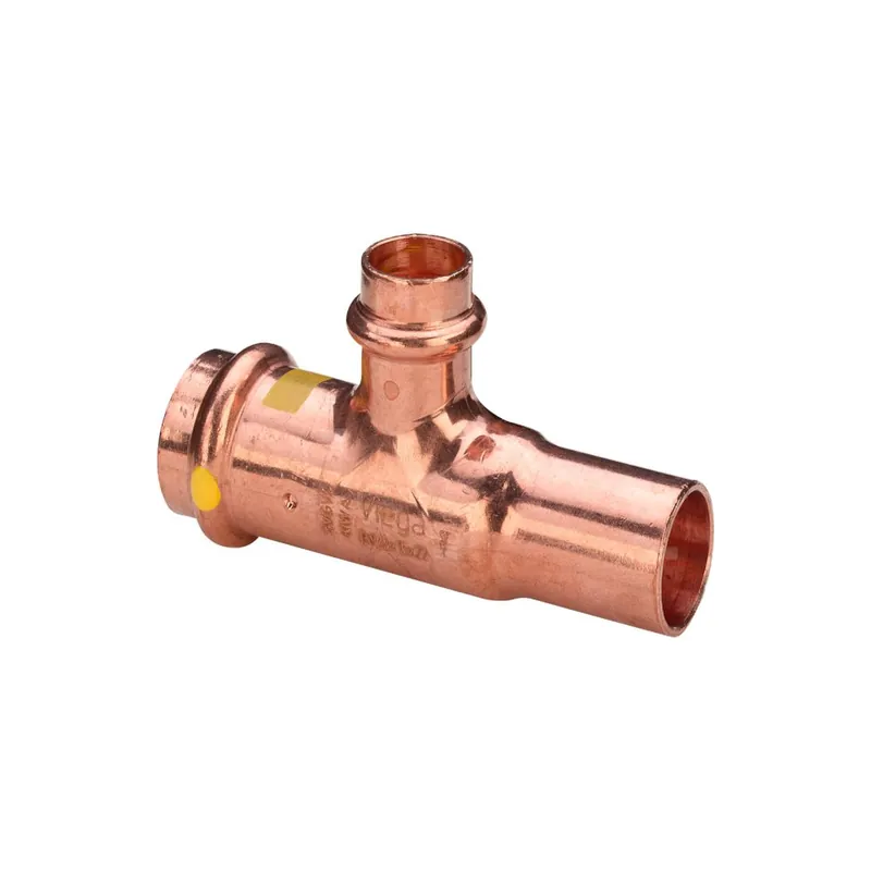 Wyprzedaż Trójnik VIEGA 26181 miedź (stan surowy) 22 mm x 15 mm x 22 mm (mz x zz x mz)