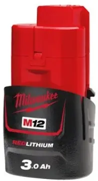 Akumulator litowo-jonowy do elektronarzędzi Milwaukee 12V o pojemności 3.0Ah M12 B3 Oferta czasowa