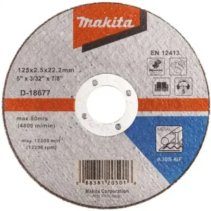 Dodaj do koszyka Tarcza tnąca do metalu 125 mm Makita D-18677