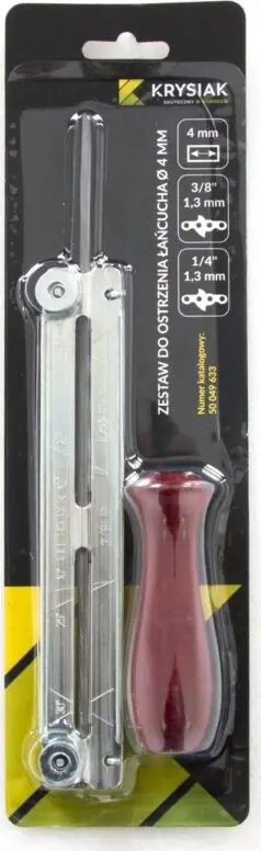 Oferta Zestaw do ostrzenia łańcucha 4,0 mm prowadnik pilnik i uchwyt Krysiak