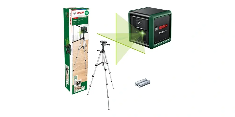 Hit cenowy Laser krzyżowy Bosch Quigo Green + statyw