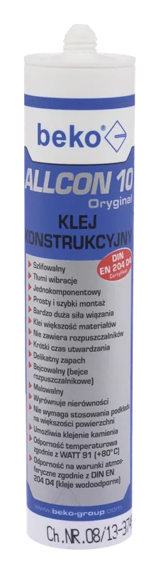 Ostatnie sztuki Beko klej konstrukcyjny Allcon 10 310ml