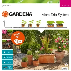 Wysoka jakość Zestaw podstawowy M do nawadniania roślin doniczkowych MICRO-DRIP-SYSTEM Gardena 13001-20