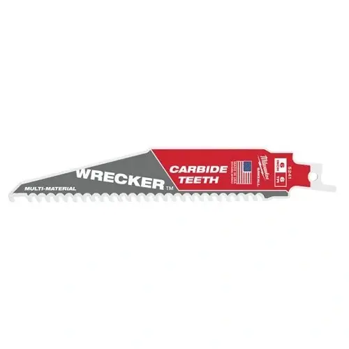 Brzeszczot do cięcia w różnych materiałach z węglikiem WRECKER™ 150 mm 1 sztuka Milwaukee 48005241 Bestseller