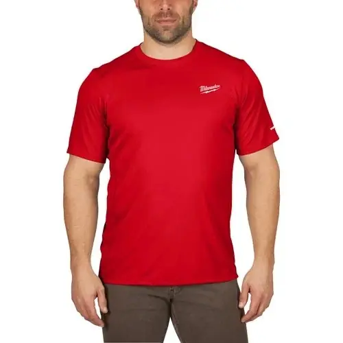 Hit cenowy Koszulka robocza WORKSKIN z krótkim rękawem czerwona L Milwaukee 4932493070