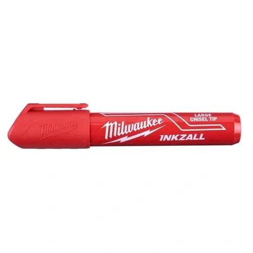 Wysoka jakość Marker płaski szeroki czerwony L Inkzall Milwaukee 4932471556