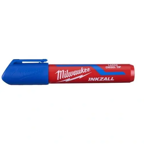 Marker płaski szeroki niebieski L Inkzall Milwaukee 4932471557 Najlepsza cena