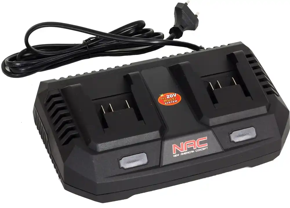 Ładowarka podwójna do akumulatorów AKUMULTISYSTEM 2x20V NacBC-LI-2x30-20V Dostępne od ręki
