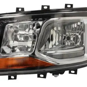 Cena promocyjna Reflektor L (H7/H7, manualny, kolor wkładu chromowany, kolor kierunkowskazu pomarańczowy) pasuje do SCANIA G II, L, P II, R II, S 06.17-