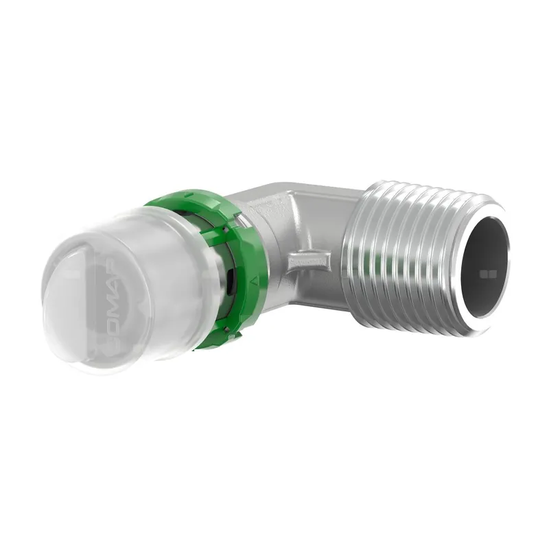 Sprawdź teraz Kolano, końcówka zaprasowywana 90‘ COMAP MultiSkin Visu-Control, mosiądz, 16x2 x 1/2‘‘ (MZ x GZ)