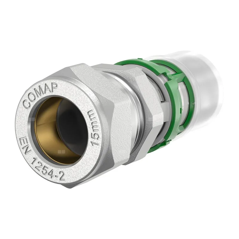 Taniej Złączka przejściowa, końcówka zaprasowywana COMAP MultiSkin Visu-Control, mosiądz, 16x2 x 15 mm (MZ x NZ)