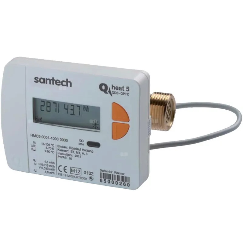 Hit cenowy Ciepłomierz Santech QHeat5 qp 0,6 m3/h - powrót - szybki cykl kalkulacyjny
