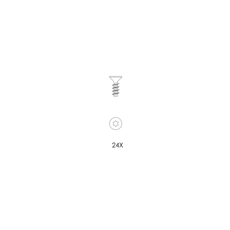 Zestaw śrub 24 sztuki K80 × 22 A2 (część zamienna) Okazja