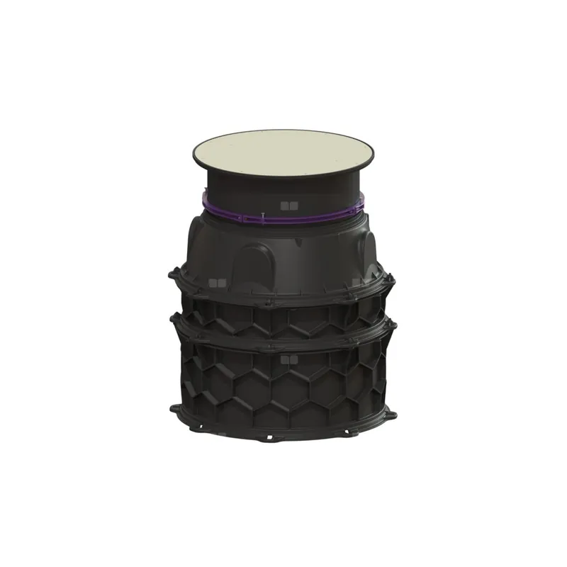 Bestseller Studzienka techniczna do zabudowy w ziemi z włazem LW 800 z nasada i pokrywą okrągłą ze stali nierdzew. kl. K3 T 875-1124mm