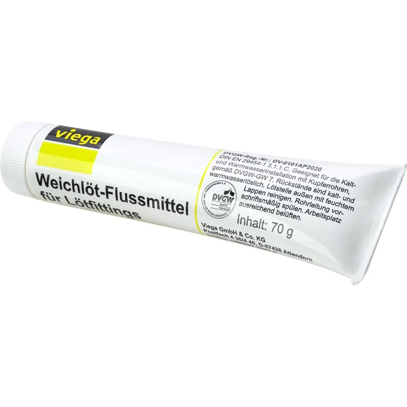 Ostatnia szansa Pasta do lutowania VIEGA 94940 (wiaderko 100 g) + pędzelek