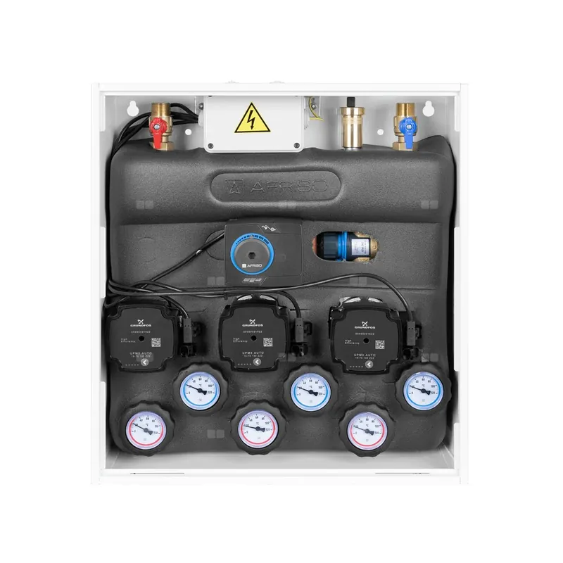 Grupa pompowa AFRISO PrimoBox AZB 351 GZ x GW 3/4‘‘ x 3/4‘‘, z zaworem termostatycznym, z izolacją, z siłownikiem arm 141 Tylko dziś