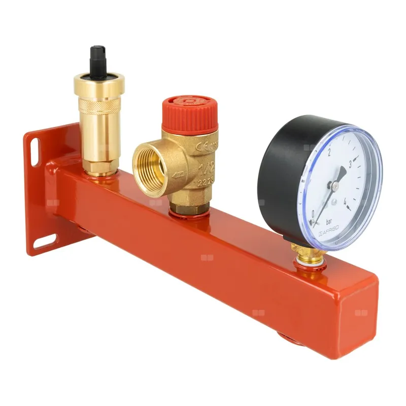 Bestseller Zespół przyłączeniowy AFRISO BSS 3/4‘‘ GW x GW, max. 1.5 bar + wskaźnik ciśnienia
