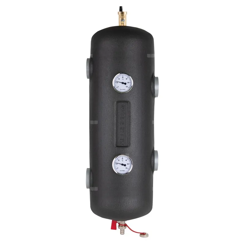 Sprzęgło hydrauliczne ocieplone BLH 822, 200 kW, 4x GW G2‘‘, 6x GW G1/2‘‘ odpowietrznik automatyczny, zawór spustowy, termometry, tuleja zanurzeniowa, korek Cena promocyjna