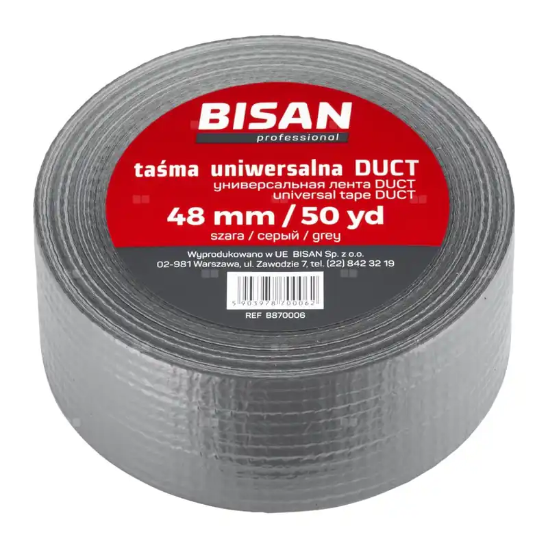 Bezpieczna płatność Taśma uniwersalna DUCT 48 mm / 50 mb szara