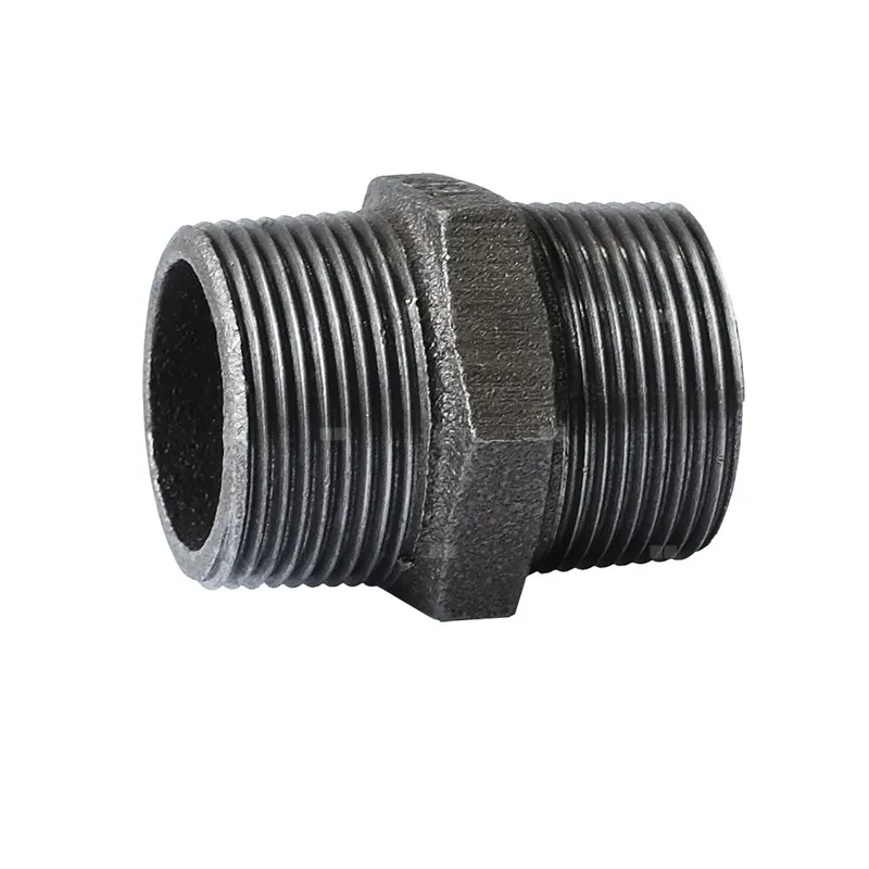 Wyprzedaż Nypel czarny FITTING N8 STRONG żeliwo 1/2‘‘ x 1/2‘‘ (GZ)