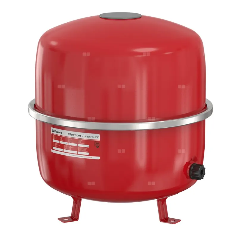 Do wyczerpania zapasów Naczynie wzbiorcze stojące FLAMCO MEIBES Flexcon Premium, pojemność 35 l 0.5-, 3 bar / 120‘C fi3/4‘‘, kolor czerwony, do instalacji chłodn.C.O.